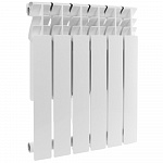 Радиатор биметаллический Rommer Plus BM 500 6 секций RAL9016 157234 Радиатор биметаллический Rommer Plus BM 500 6 секций RAL9016 157234
