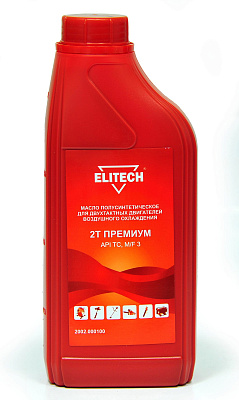 Масло для 2-х тактного двигателя Elitech 1.0л  2Т Премиум полусинт (2002.000100) купить