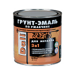 Грунт-эмаль по ржавчине Dali 3 в 1 Черная (0.75л)