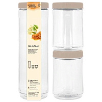 Набор банок для сыпучих продуктов Sugar&Spice латте SE225312005