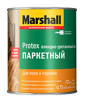 Паркетный алкидно-уретановый лак Marshall Protex Parke Cila Бесцветный матовый (0.75л)