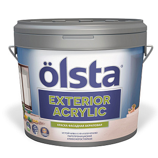 Краска фасадная Olsta Exterior acrylic база A OFAA-90 - 9 л купить