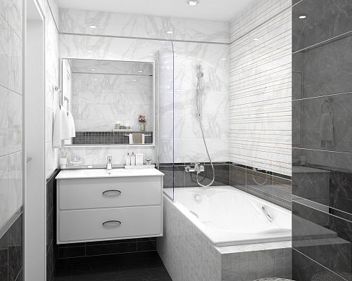 Плитка настенная Olimpus белая 25*50см Laparet 34021 купить