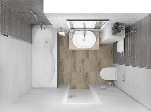 Декор мозаичный Depo 25*25 см серый, Laparet MM34042 купить