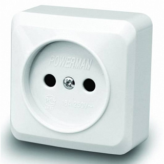 Розетка POWERMAN FAZENDA 7022 16А 250В белая купить