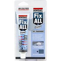 Клей-Герметик FIX ALL Crystal блистер бесцветный Soudal 122393 (0.08л) 