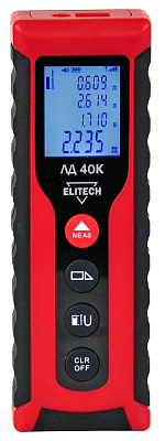 Лазерный дальномер ELITECH ЛД 40К (E0301.004.00) 0.03–40м точность ±0.3мм/м (E0301.004.00) купить