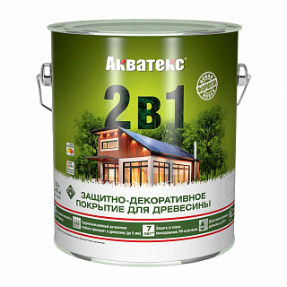 Покрытие защитно-декоративное для дерева "2 в 1" ваниль Акватекс 18116 (2.7л) купить