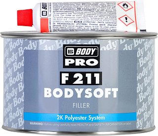 Шпатлевка Body Soft 2-компонентная светло-желтая (0.9кг) купить