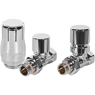 Комплект клапанов термостатических Design прямой 1/2 хром Stout SVTDK-0001-000015C купить