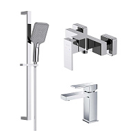 Комплект смесителей ЛИБРА AQ1610CR+AQ1660CR+AQ2019CR Aquatek AQ1631CR