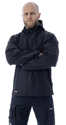 Куртка мужская Softshell с мембраной черный р.M(50-52) Brodeks KS232 купить
