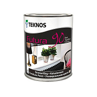 Алкидная краска TEKNOS Futura 90 Белая (База PM1) 0.9 л