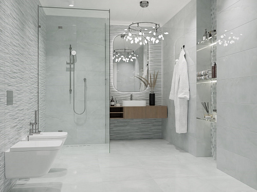 Плитка настенная Amore Silver Decor 02 glossy 1.08кв.м 30*90см Primavera DG09-02 купить