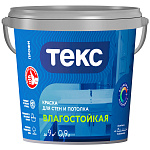 Краска Текс Профи влагостойкая для стен и потолков супербелая (База А) 1.3 кг Краска Текс Профи влагостойкая для стен и потолков супербелая (База А) 1.3 кг