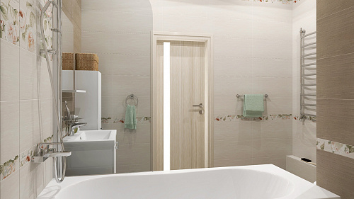 Бордюр Garden Rose beige 6.5*60см Gracia Ceramica купить