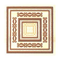 Вставка напольная угловая Астерия, цвет бежевый, 10*10см LB-CERAMICS 3610-0003
