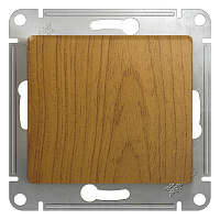 Переключатель GLOSSA GSL000561 1-кл 10А сх6 дерево дуб