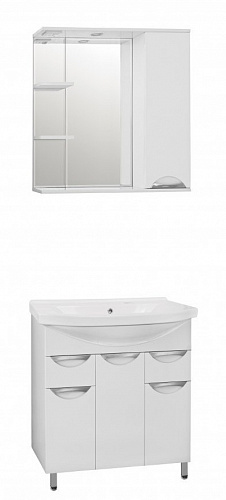 Тумба Жасмин 80 с умывальником Эльбрус 80 белая Style Line ЛС-00000038 купить