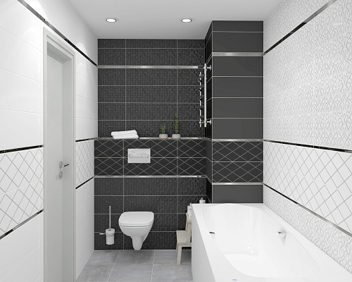 Плитка настенная Eridan 20*60 см цвет белый, Ceramica Classic 17-00-01-1171 купить