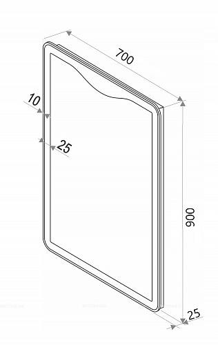 Зеркало Континент Amaze 70*90см LED подсветка, сенсор ЗЛП482 купить