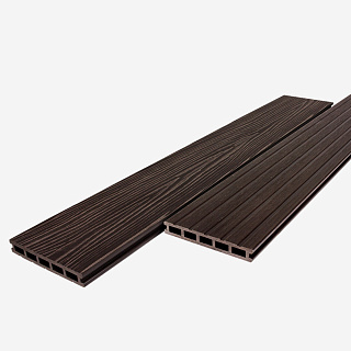 Доска террасная пустотелая UnoDeck MOGANO 165*24*3000мм RusDecking венге купить