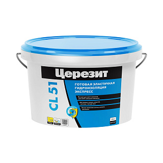 Мастика гидроизоляционная эластичная Ceresit CL 51 2572047 (15кг) купить