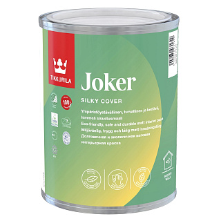 Tikkurila Joker акрилатная краска для стен и потолков бесцветная (База C) 0.225 л купить