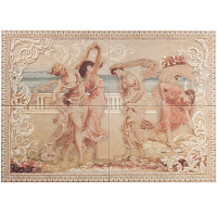 Панно настенное Danza crema decor (комплект - 4 штуки), 63.2*90.4см Pamesa