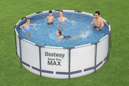 Бассейн каркасный Bestway Steel Pro Max 56420 полный комплект 10250л 366*122см 030875 купить