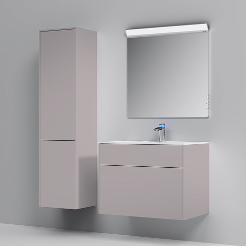 Тумба подвесная INSPIRE V2.0 с раковиной INSPIRE 80 3 ящика элегантный серый AM.PM M50AFHX0803EGM купить