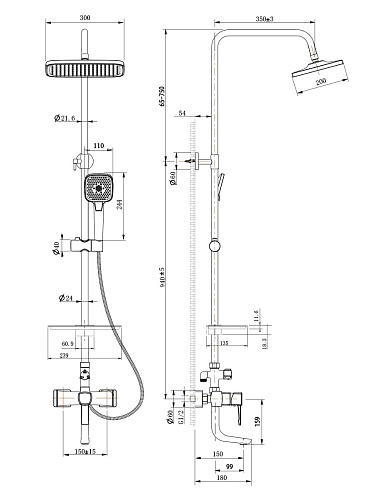 Смеситель для ванны Lemark Evitta LM0562C хром купить
