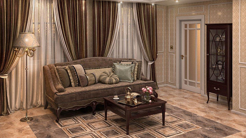 Керамогранит Конкорд Деко-1 глазурованный 45*45 см серый темный, PiezaROSA 738472 купить