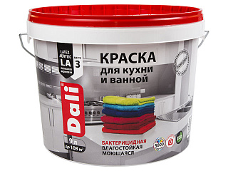 Краска для кухни и ванной Dali (База С) 9 л купить