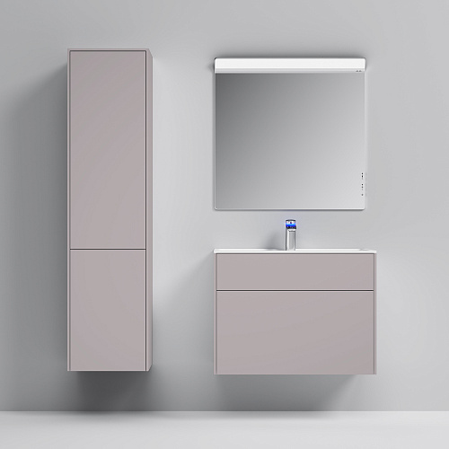 Тумба подвесная INSPIRE V2.0 с раковиной INSPIRE 80 3 ящика элегантный серый AM.PM M50AFHX0803EGM купить