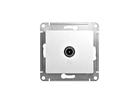 Розетка Schneider GLOSSA GSL000191 TV телевизион 1DB белый одиночная