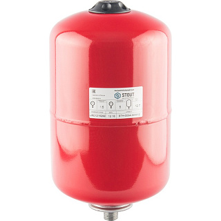 Расширительный бак на отопление STOUT красный 12л 5бар 3/4" STH-0004-000012 купить