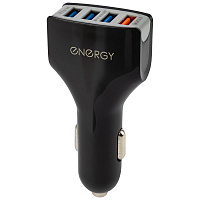 Зарядное устройство автомобильное ENERGY ET-17А 4 USB черный 100284