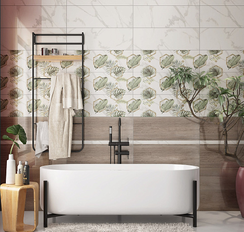 Плитка настенная Бьорк 20*60 коричневая LB-CERAMICS 1064-0261 купить