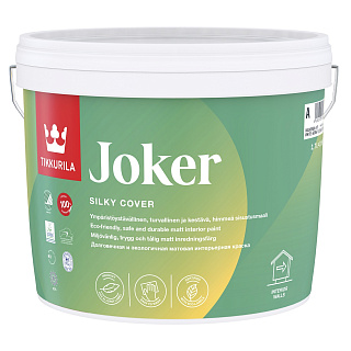 Водно-дисперсионная краска Tikkurila Joker для стен и потолка белая (База А) 2.7 л купить