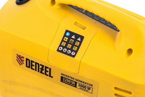 Генератор инверторный Denzel GT-3200iSE 3.2кВт/3.0кВт 220В бак 6л (94703) купить