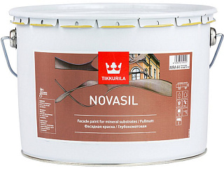 Краска фасадная Tikkurila Novasil Белая совершенно матовая - 9 л купить