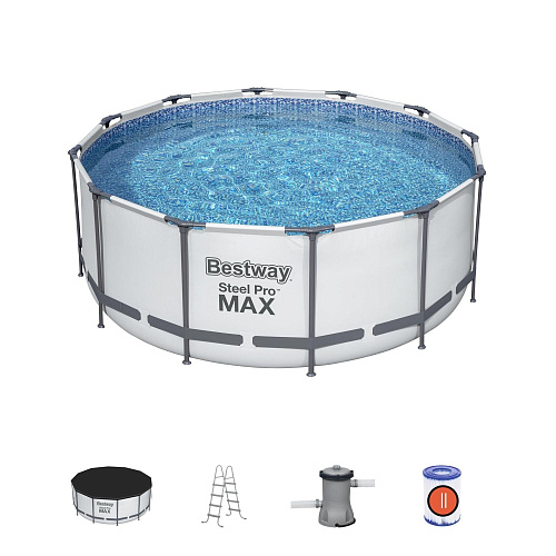 Бассейн каркасный Bestway Steel Pro Max 56420 полный комплект 10250л 366*122см 030875 купить