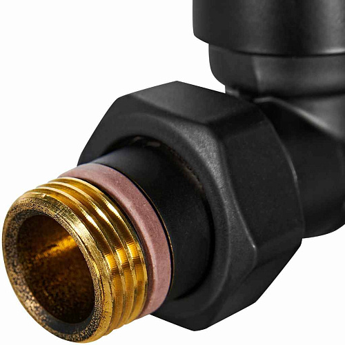 Клапан запорно-балансировочный Design прямой 1/2 черный Stout SVLD-0001-000015B купить