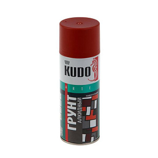 Грунт Kudo алкидный универсальный аэрозоль Красно-коричневый (0.52л) купить
