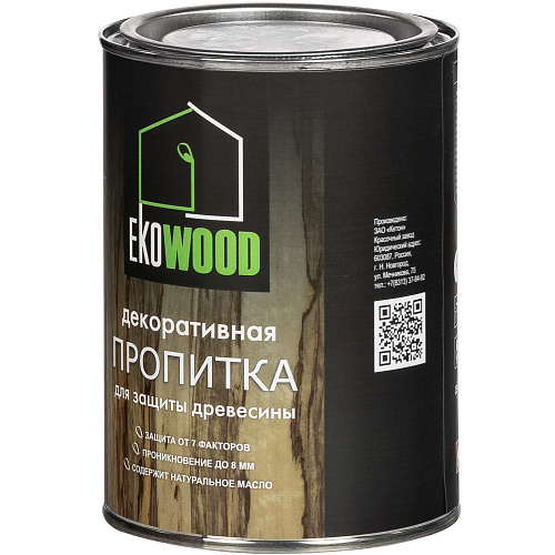 Пропитка декоративная для древесины EKOWOOD тик (0.75л) купить