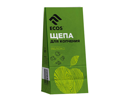 Щепа для копчения из фруктовых пород ЯБЛОНЯ 200г Ecos 107329 купить