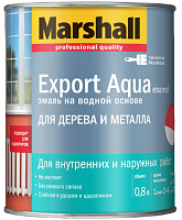 Эмаль Marshall Export Aqua Enamel по дереву и металлу Темно-коричневая полуглянцевая 0.8 л