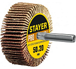 Круг шлифовальный STAYER лепестковый, на шпильке, P80, 50*20 мм Круг шлифовальный STAYER лепестковый, на шпильке, P80, 50*20 мм