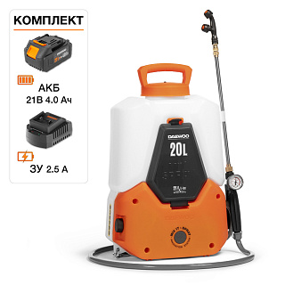 Опрыскиватель садовый DAEWOO DSA 2021Li SET  аккумуляторный купить